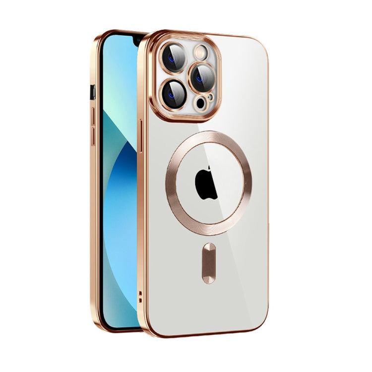 CD Texture Plating TPU MagSafe Phone Case with Lens Film, For iPhone 13 Pro Max, For iPhone 12, For iPhone 12 Pro