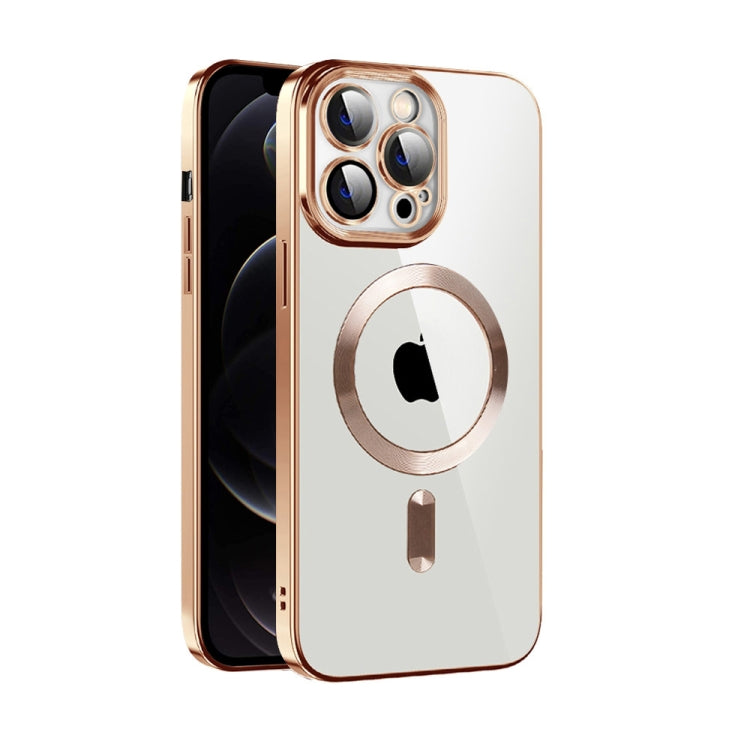 CD Texture Plating TPU MagSafe Phone Case with Lens Film, For iPhone 13 Pro Max, For iPhone 12, For iPhone 12 Pro