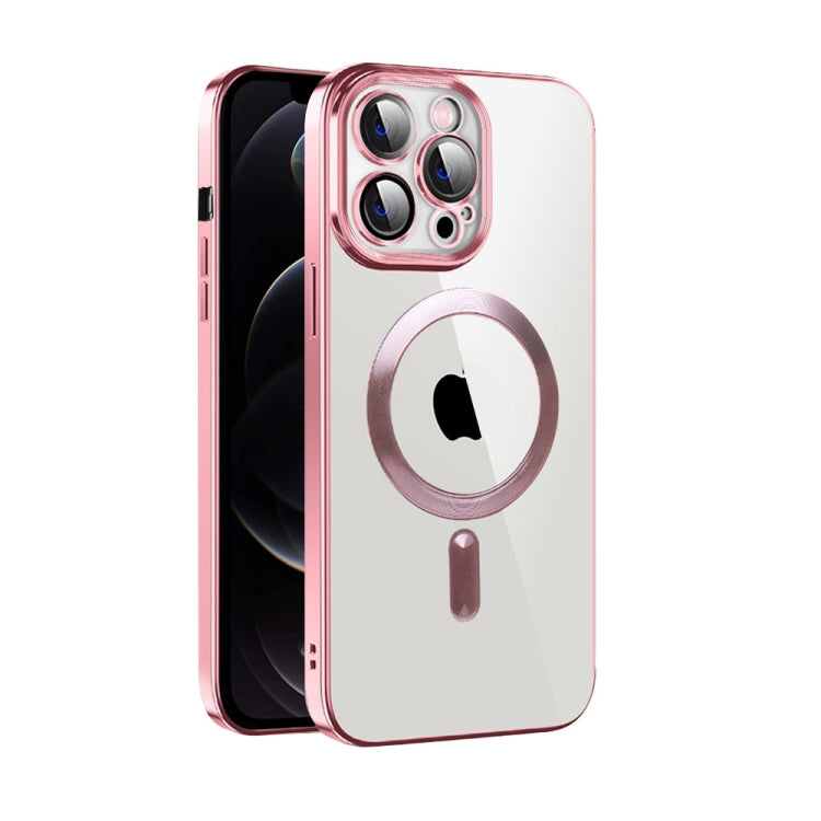 CD Texture Plating TPU MagSafe Phone Case with Lens Film, For iPhone 13 Pro Max, For iPhone 12, For iPhone 12 Pro