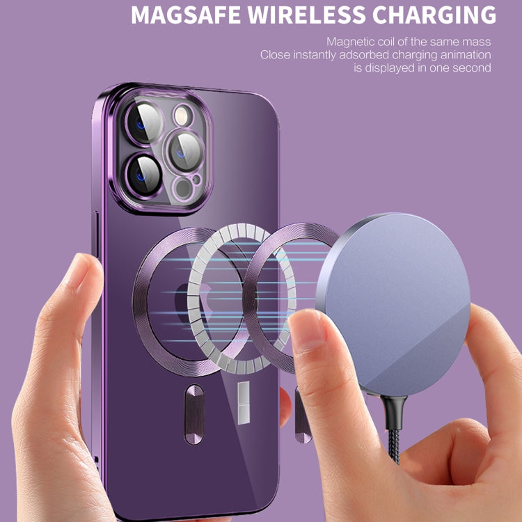 CD Texture Plating TPU MagSafe Phone Case with Lens Film, For iPhone 12 Pro Max, For iPhone 11, For iPhone 11 Pro Max