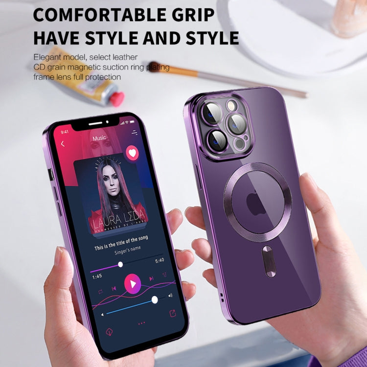 CD Texture Plating TPU MagSafe Phone Case with Lens Film, For iPhone 12 Pro Max, For iPhone 11, For iPhone 11 Pro Max