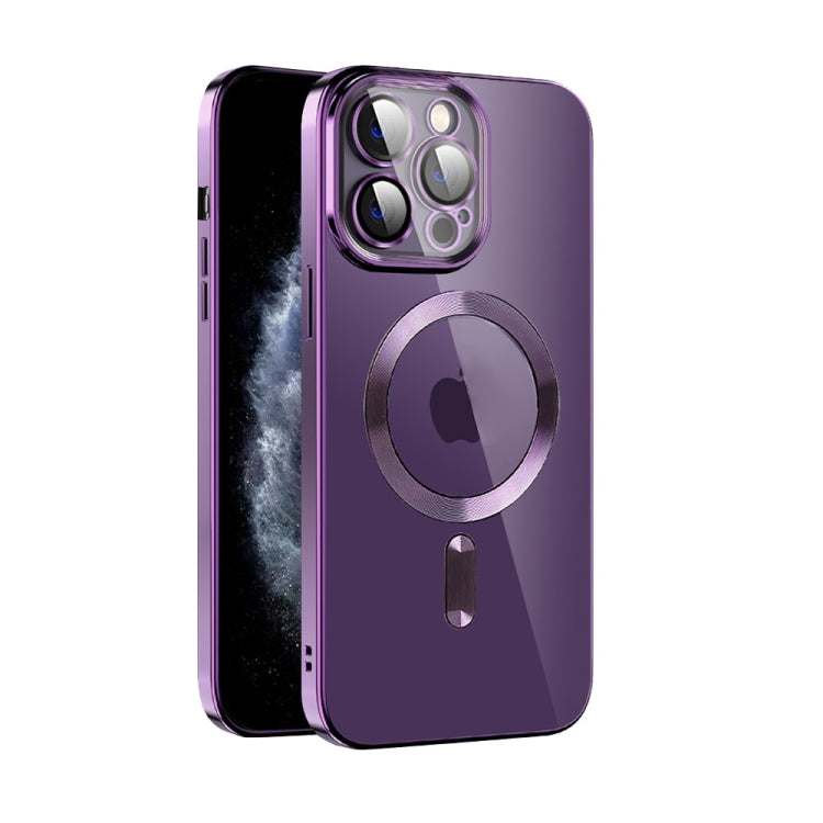 CD Texture Plating TPU MagSafe Phone Case with Lens Film, For iPhone 12 Pro Max, For iPhone 11, For iPhone 11 Pro Max
