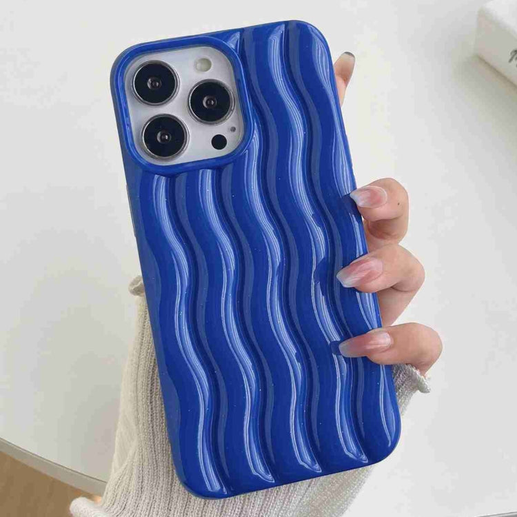 Varnishing 3D Water Wave Texture Phone Case, For iPhone 14 Pro Max, For iPhone 14 Pro, For iPhone 14, For iPhone 14 Plus