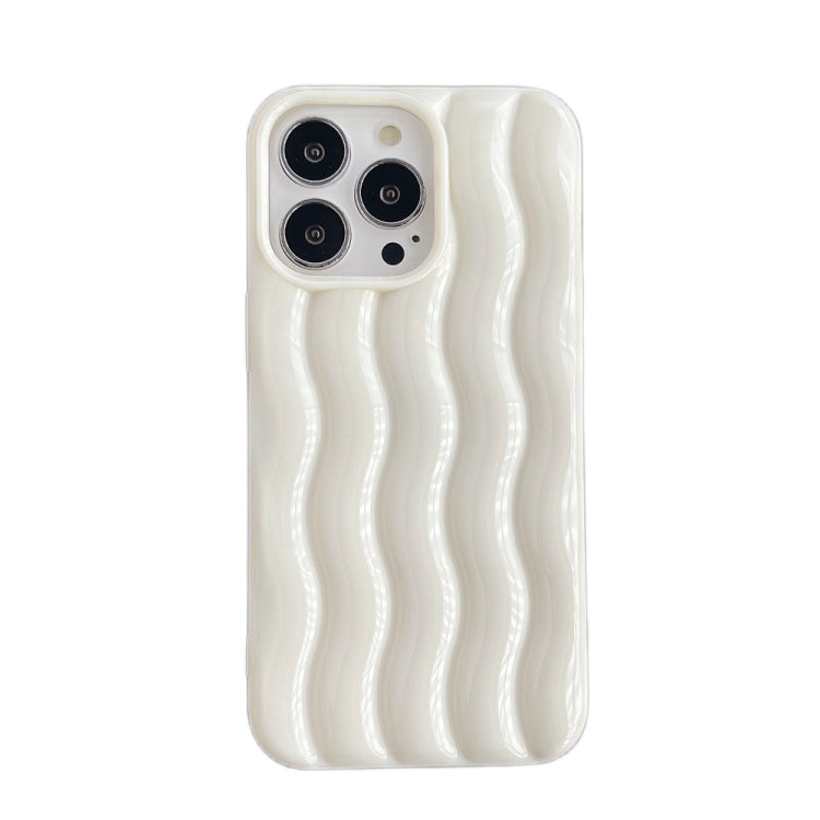 Varnishing 3D Water Wave Texture Phone Case, For iPhone 14 Pro Max, For iPhone 14 Pro, For iPhone 14, For iPhone 14 Plus