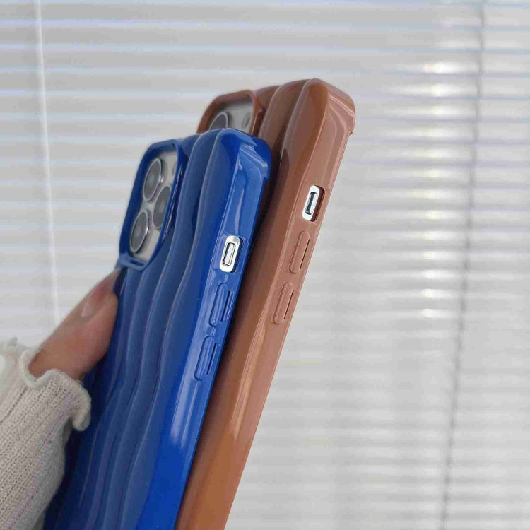 Varnishing 3D Water Wave Texture Phone Case, For iPhone 14 Pro Max, For iPhone 14 Pro, For iPhone 14, For iPhone 14 Plus