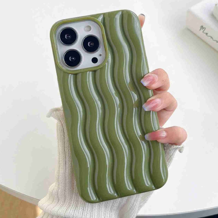 Varnishing 3D Water Wave Texture Phone Case, For iPhone 14 Pro Max, For iPhone 14 Pro, For iPhone 14, For iPhone 14 Plus