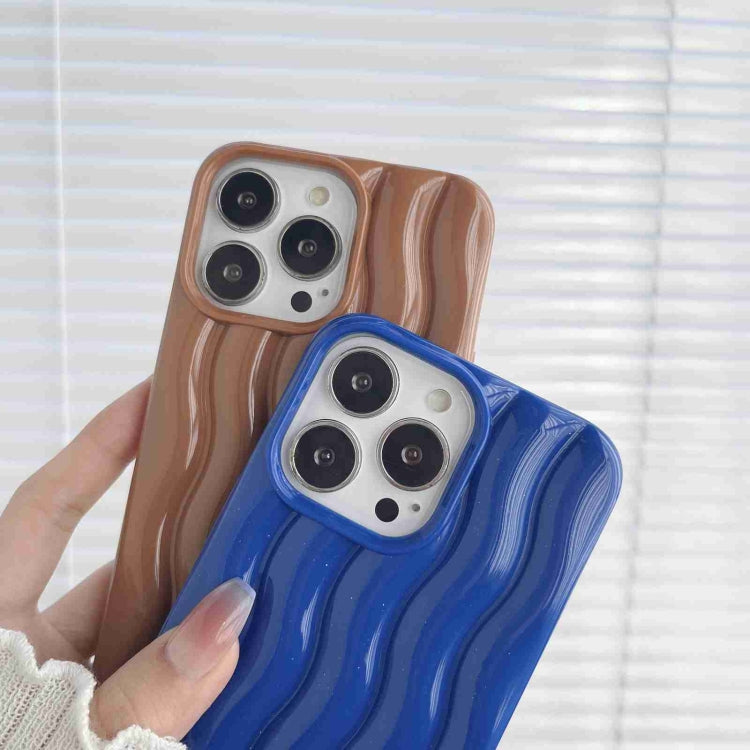 Varnishing 3D Water Wave Texture Phone Case, For iPhone 13 Pro Max, For iPhone 13 Pro, For iPhone 13, For iPhone 12 Pro Max
