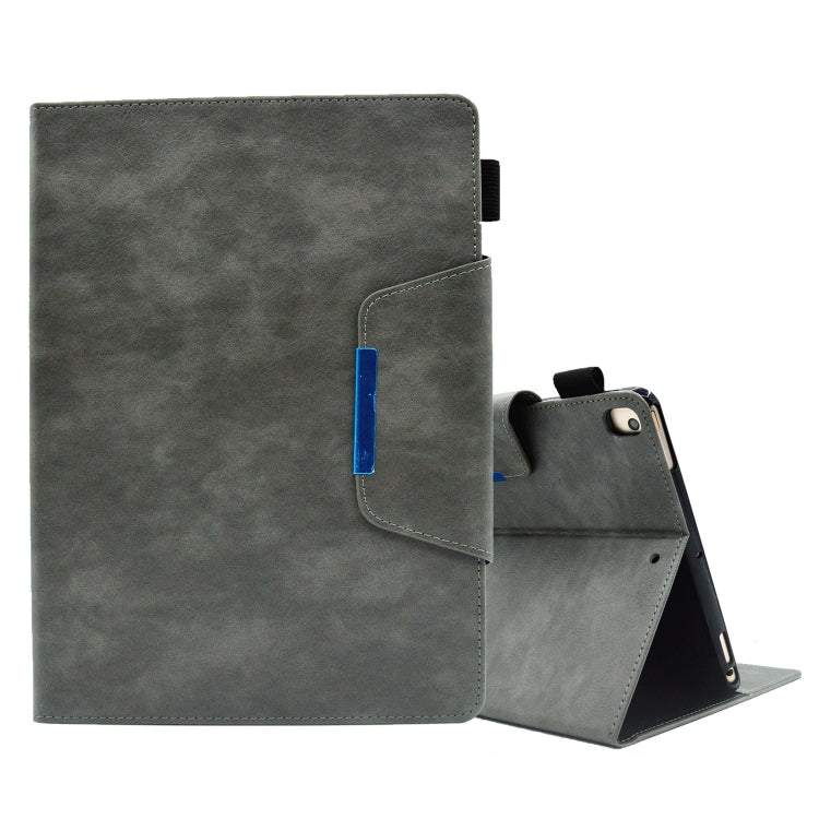 Suede Cross Texture Magnetic Clasp Leather Tablet Case