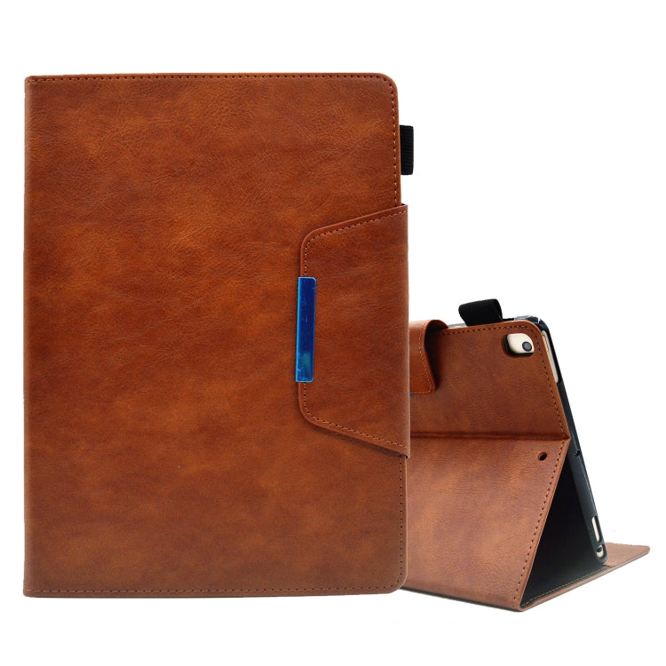 Suede Cross Texture Magnetic Clasp Leather Tablet Case