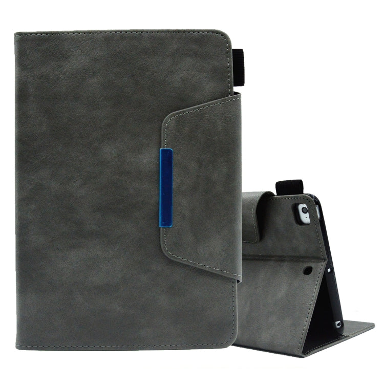 Suede Cross Texture Magnetic Clasp Leather Tablet Case