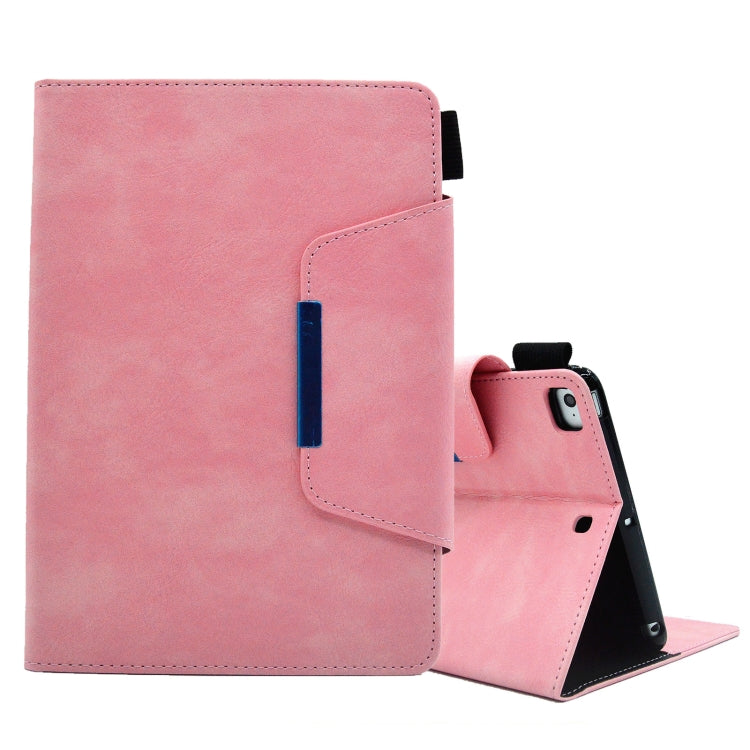 Suede Cross Texture Magnetic Clasp Leather Tablet Case
