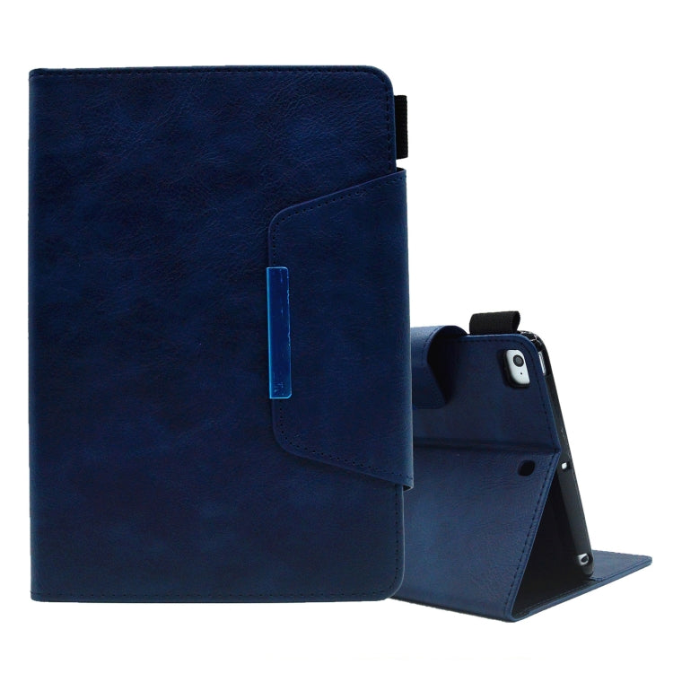 Suede Cross Texture Magnetic Clasp Leather Tablet Case