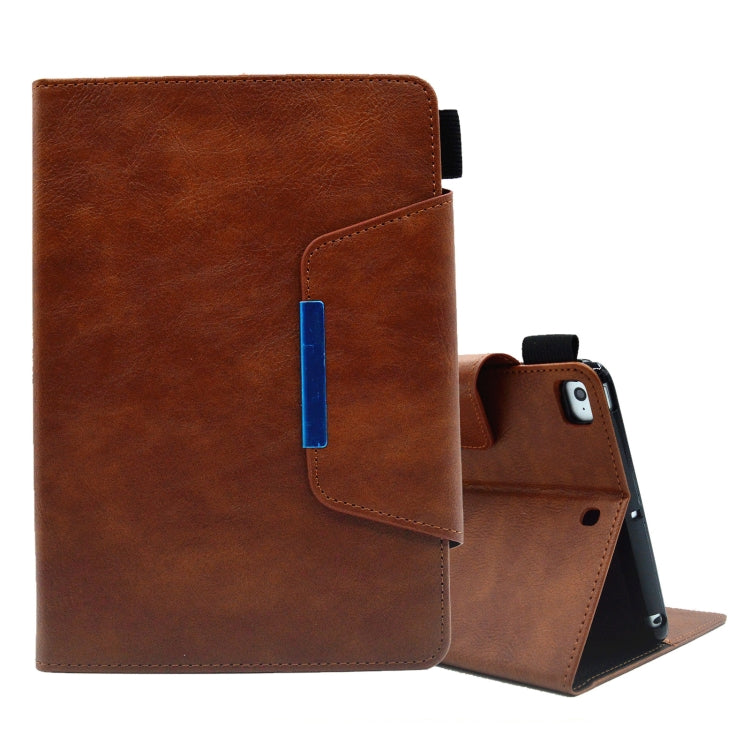 Suede Cross Texture Magnetic Clasp Leather Tablet Case