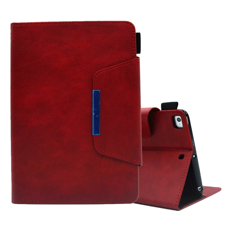 Suede Cross Texture Magnetic Clasp Leather Tablet Case