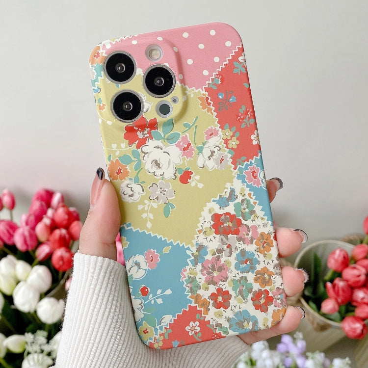 Water Sticker Flower Pattern PC Phone Case, For iPhone 11