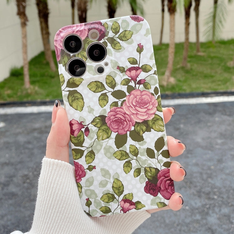 Water Sticker Flower Pattern PC Phone Case, For iPhone 11
