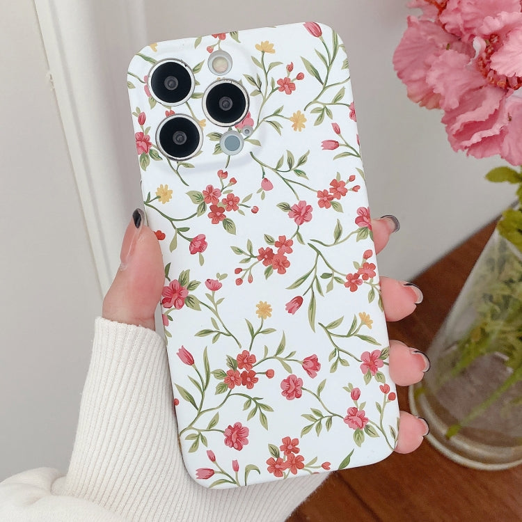 Water Sticker Flower Pattern PC Phone Case, For iPhone 11