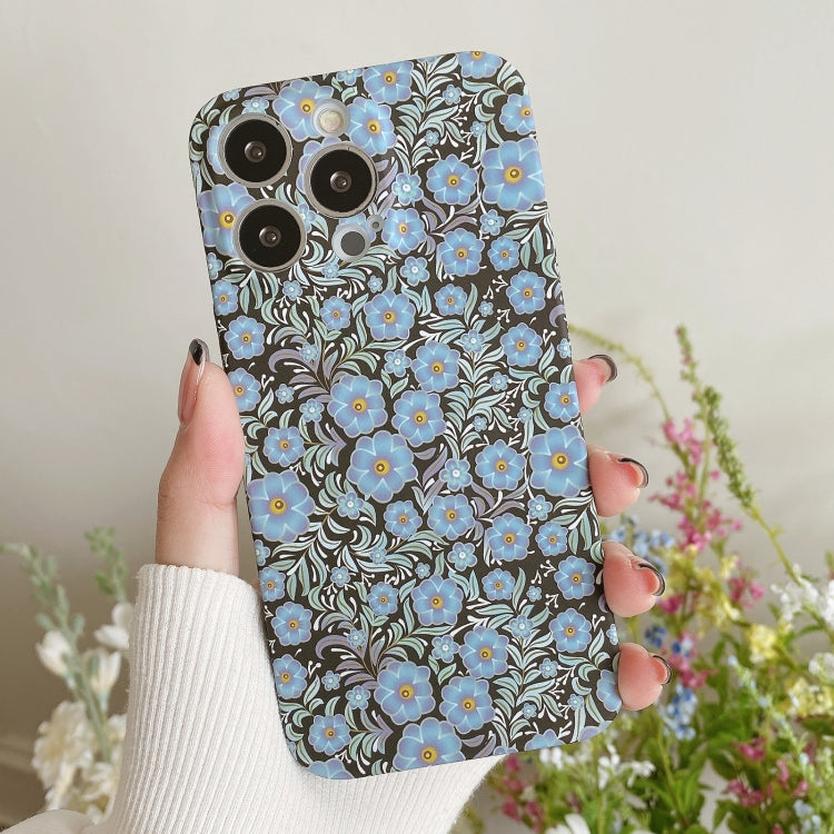 Water Sticker Flower Pattern PC Phone Case, For iPhone 11