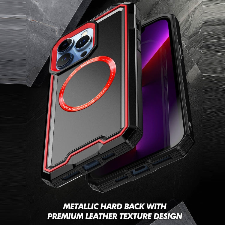 Armour Two-color MagSafe Magnetic TPU + PC Phone Case, For iPhone 14 Plus, For iPhone 12 / 12 Pro