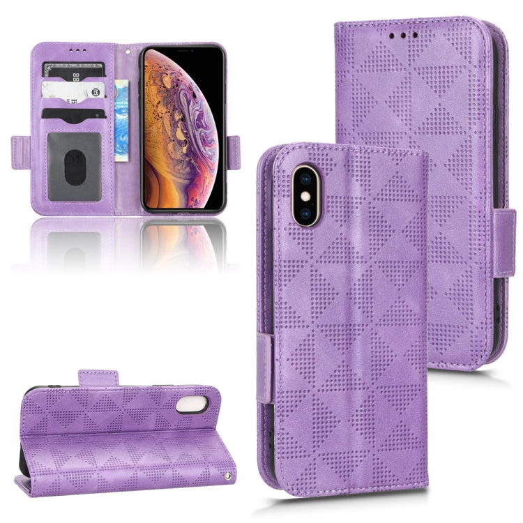 Symmetrical Triangle Leather Phone Case, For iPhone 11 Pro, For iPhone 11, For iPhone XS Max, For iPhone XS / X