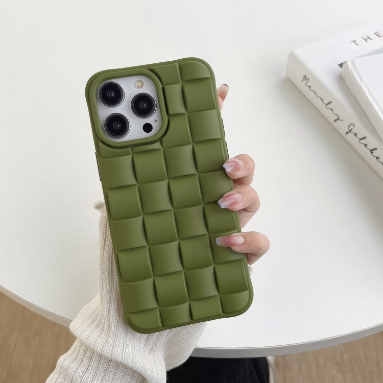 3D Cube Weave Texture Skin Feel Phone Case, For iPhone 11 Pro Max