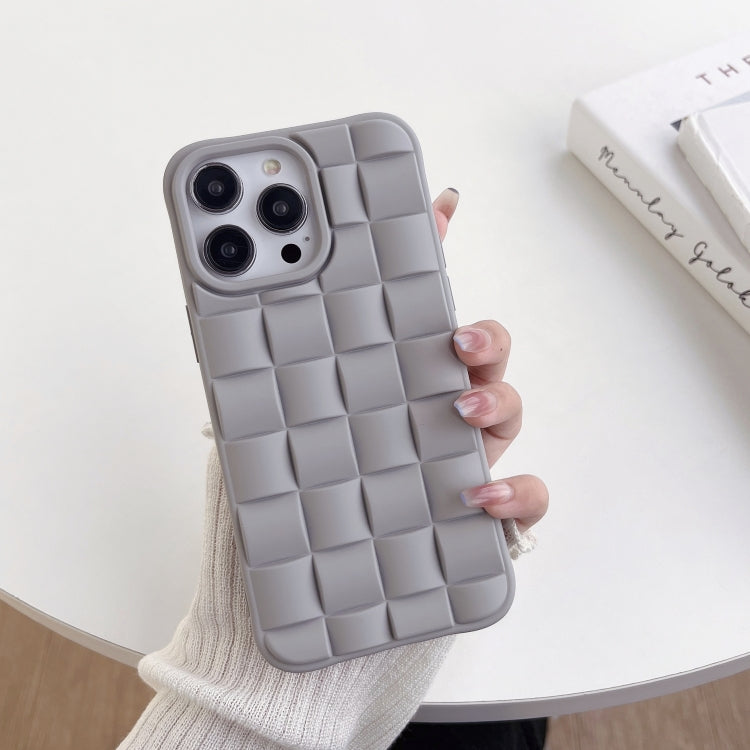 3D Cube Weave Texture Skin Feel Phone Case, For iPhone 11 Pro Max