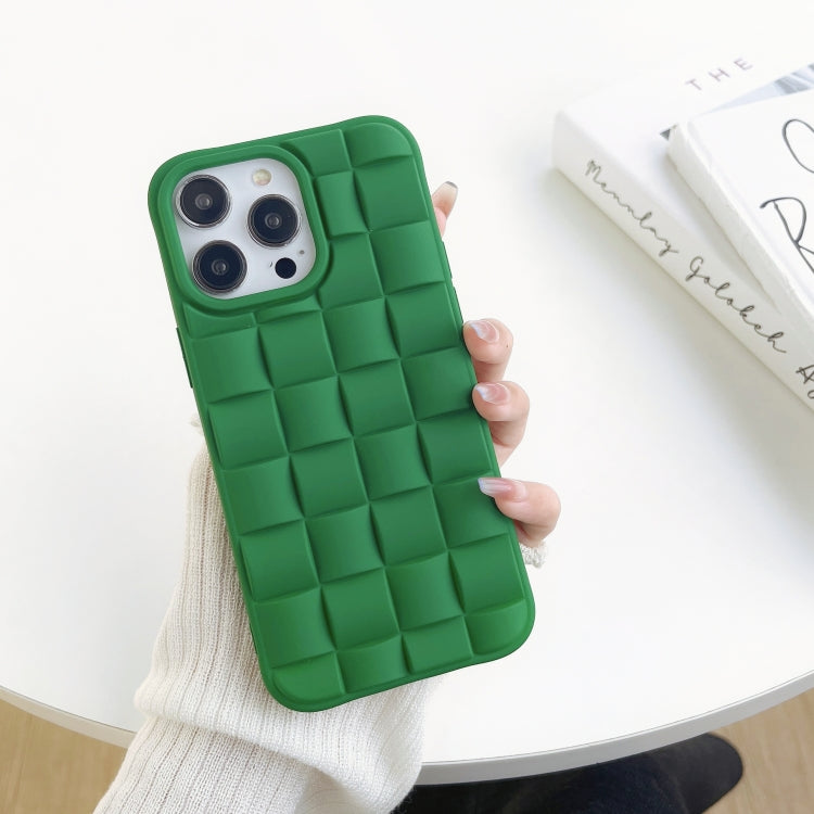 3D Cube Weave Texture Skin Feel Phone Case, For iPhone 11 Pro Max