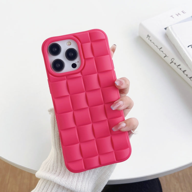 3D Cube Weave Texture Skin Feel Phone Case, For iPhone 11 Pro Max