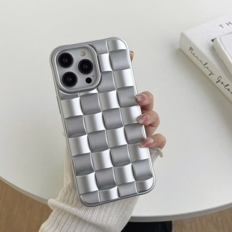 3D Cube Weave Texture Skin Feel Phone Case, For iPhone 11 Pro Max