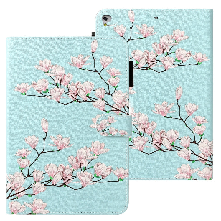 Cross Texture Painted Horizontal Leather Case with Sleep / Wake-up Function & Card Slot & Holder & Wallet