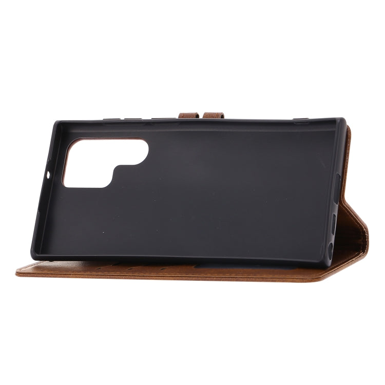 Embossed Happy Cat Pattern Flip Leather Phone Case, For Samsung Galaxy S23 Ultra 5G, For Google Pixel 7a, For Sony Xperia 5 IV