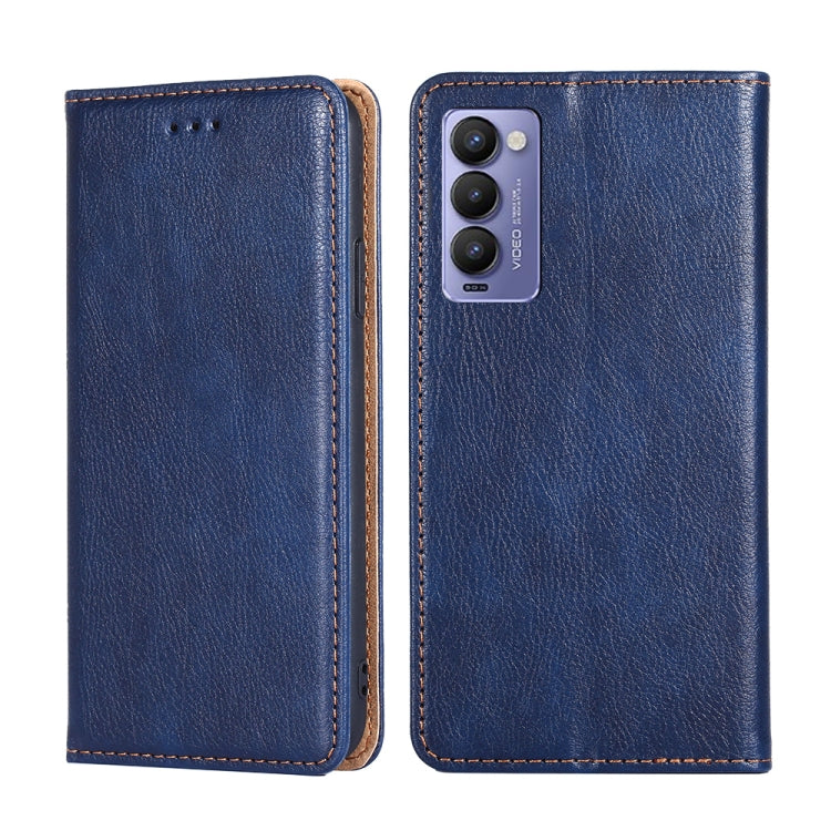 Gloss Oil Solid Color Magnetic Leather Phone Case