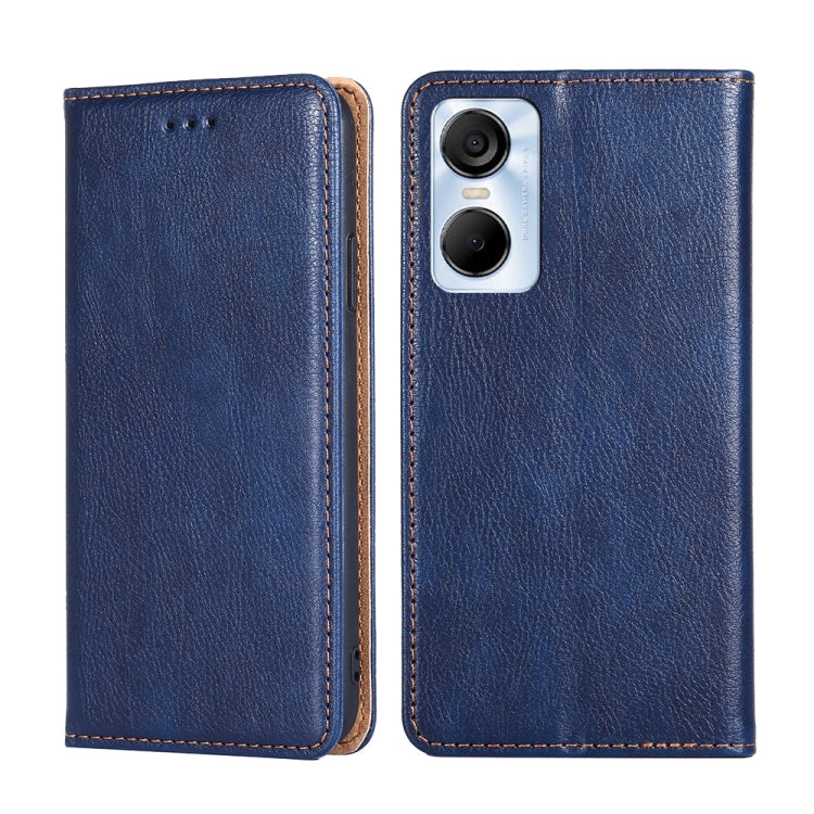 Gloss Oil Solid Color Magnetic Leather Phone Case