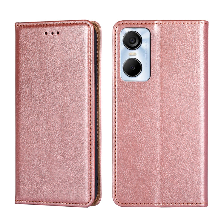 Gloss Oil Solid Color Magnetic Leather Phone Case