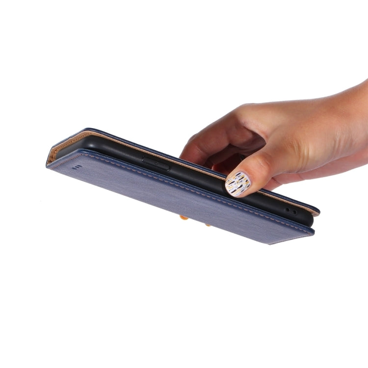 Gloss Oil Solid Color Magnetic Leather Phone Case