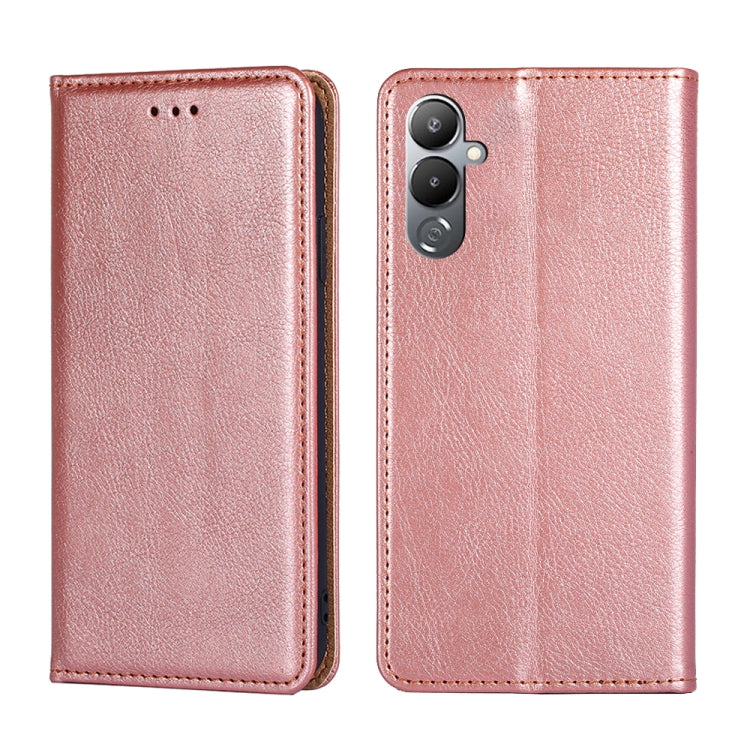 Gloss Oil Solid Color Magnetic Leather Phone Case