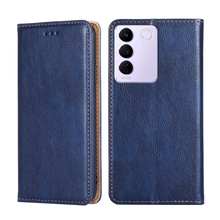Gloss Oil Solid Color Magnetic Leather Phone Case