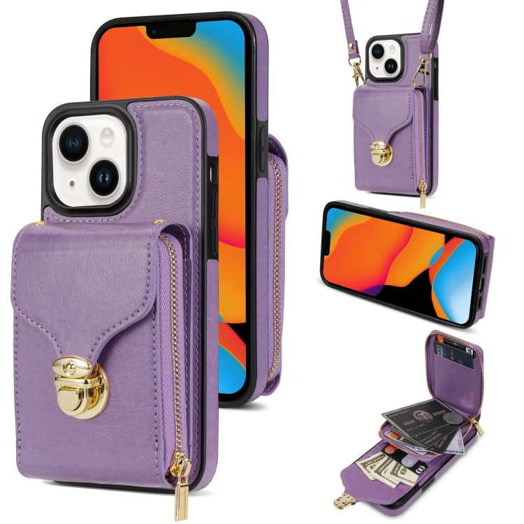 Zipper Hardware Card Wallet Phone Case, For iPhone 14 Pro Max, For iPhone 14 Pro, For iPhone 14 Plus, For iPhone 14 / 13