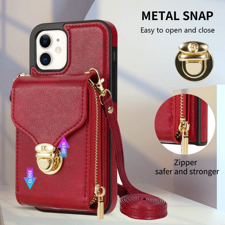 Zipper Hardware Card Wallet Phone Case, For iPhone 12 mini, For iPhone XS Max, For iPhone XS / X, For iPhone XR