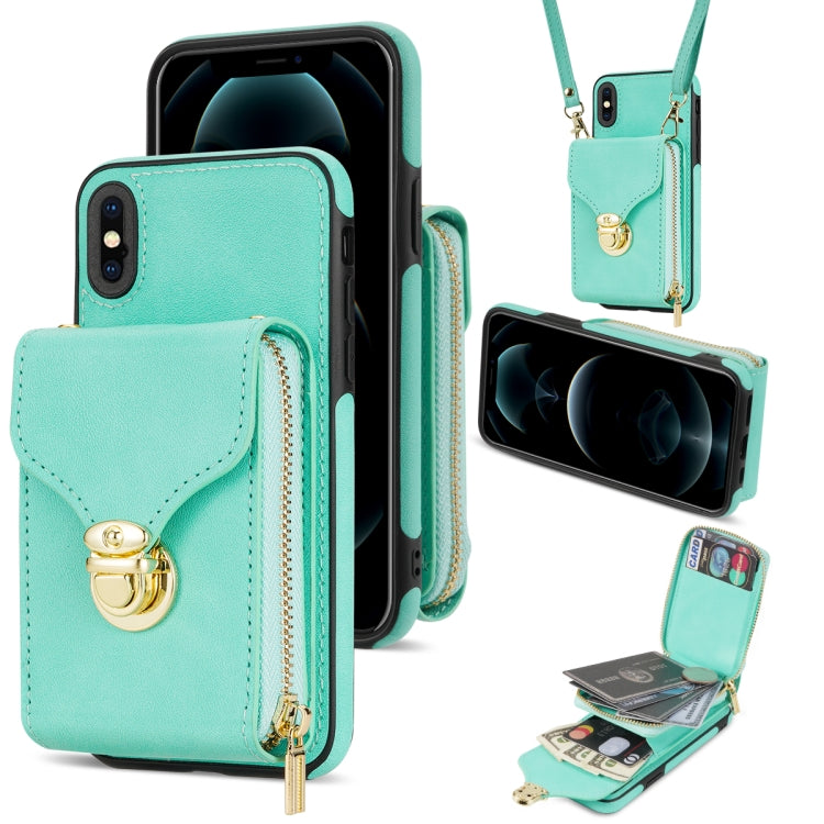 Zipper Hardware Card Wallet Phone Case, For iPhone 12 mini, For iPhone XS Max, For iPhone XS / X, For iPhone XR