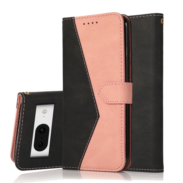 Dual-color Stitching Leather Phone Case