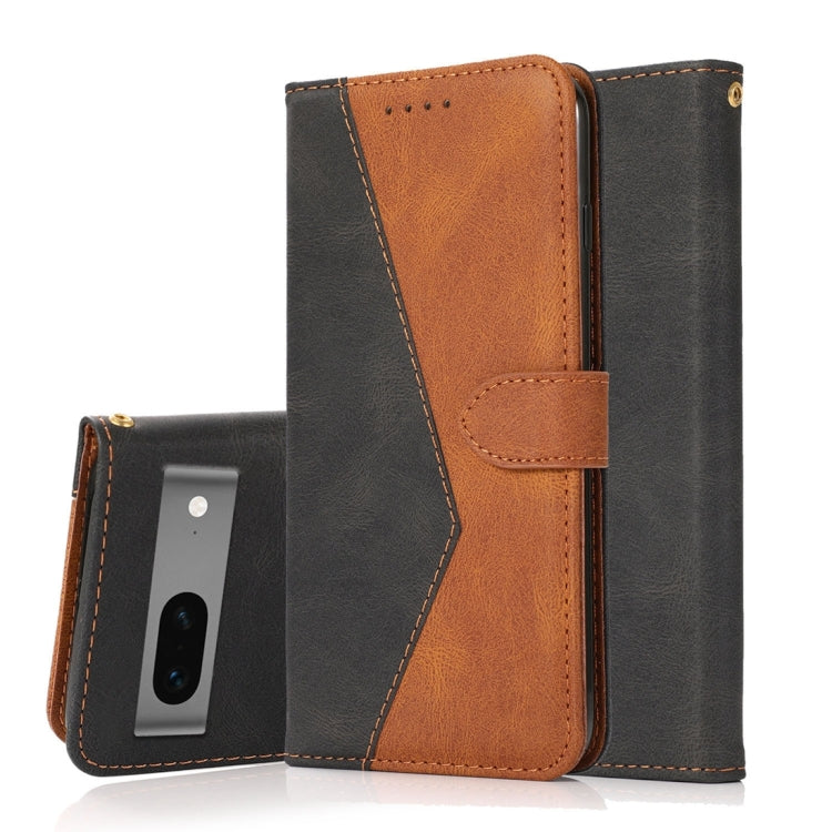 Dual-color Stitching Leather Phone Case