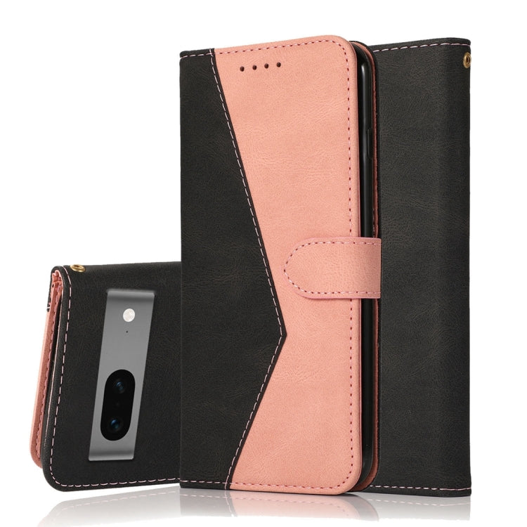 Dual-color Stitching Leather Phone Case