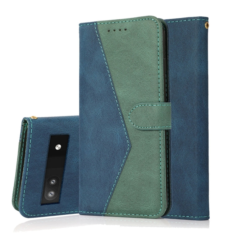 Dual-color Stitching Leather Phone Case