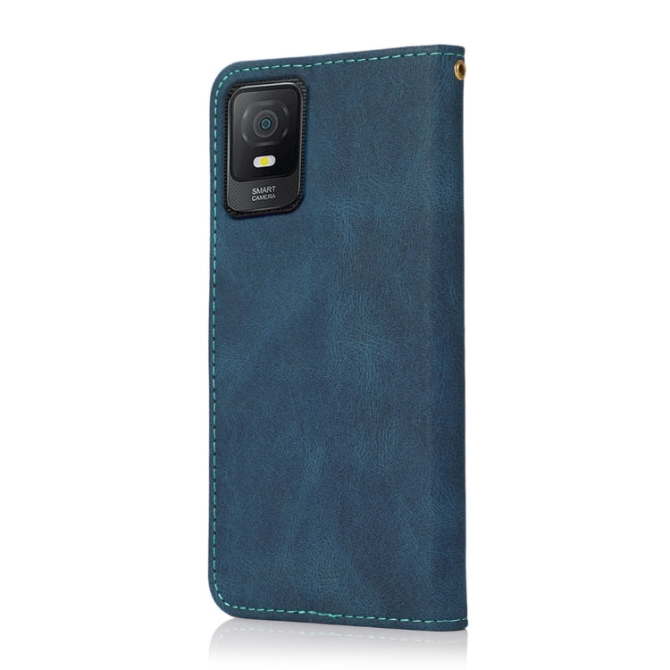 Dual-color Stitching Leather Phone Case, For TCL 403, For TCL 405 / 406 / 408, For Tecno Pop 7 Pro, For Tecno Spark Go 2023