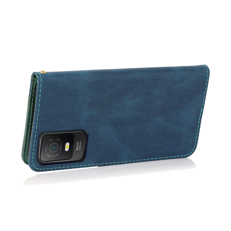 Dual-color Stitching Leather Phone Case, For TCL 403, For TCL 405 / 406 / 408, For Tecno Pop 7 Pro, For Tecno Spark Go 2023