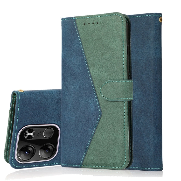 Dual-color Stitching Leather Phone Case, For TCL 403, For TCL 405 / 406 / 408, For Tecno Pop 7 Pro, For Tecno Spark Go 2023