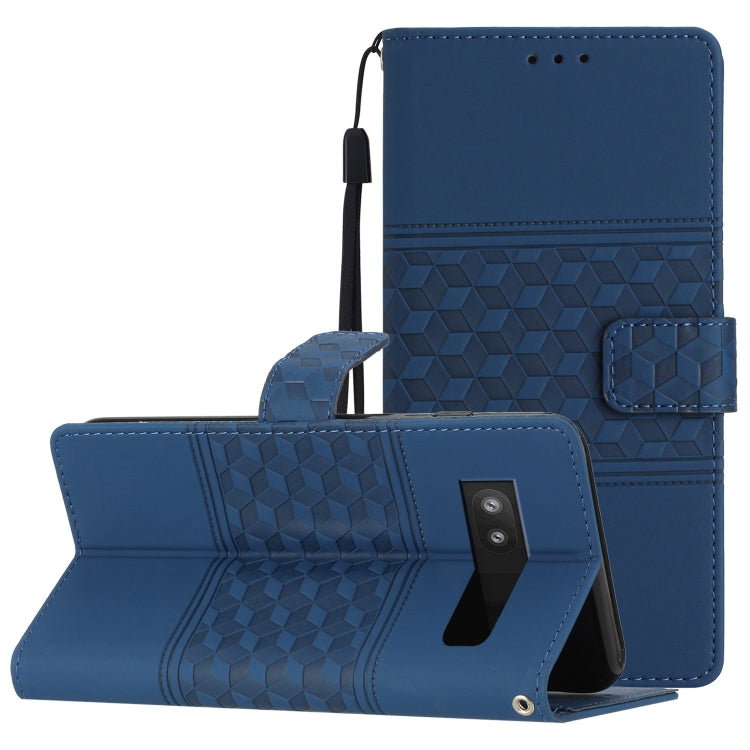 Diamond Embossed Skin Feel Leather Phone Case with Lanyard, For Google Pixel 7a, For Google Pixel 6, For Google Pixel 6 Pro, For Google Pixel 6a