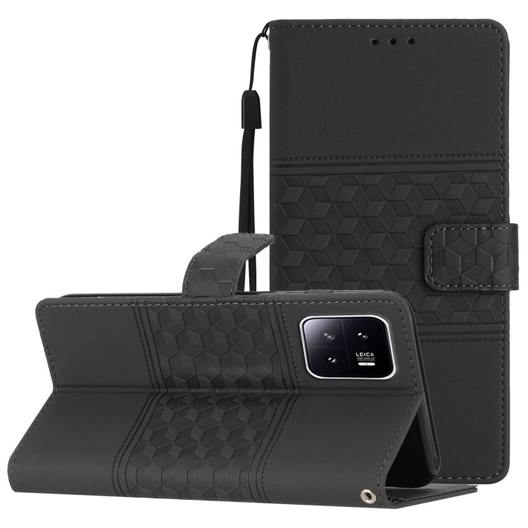 Diamond Embossed Skin Feel Leather Phone Case with Lanyard, For Tecno Pop 7 Pro, For Tecno Spark Go 2023, For Xiaomi 13, For Xiaomi 13 Pro