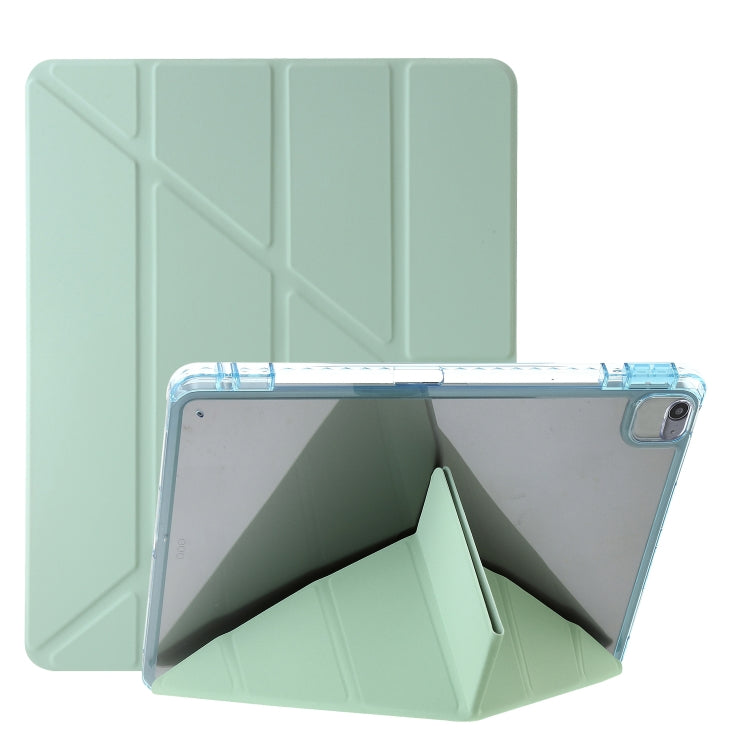 Clear Acrylic Deformation Leather Tablet Case, For iPad Pro 11 2022 / 2021 / 2020, For iPad Air / Air 2 / 9.7 2018 / 2017